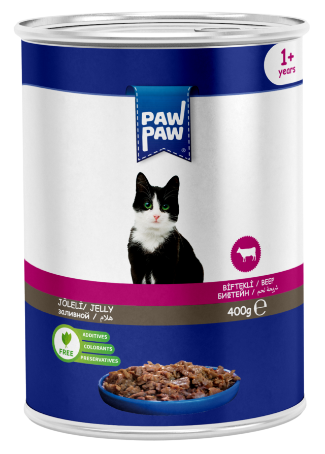 PawPaw Sığır Etli Chunk Kedi Konserve 400 G