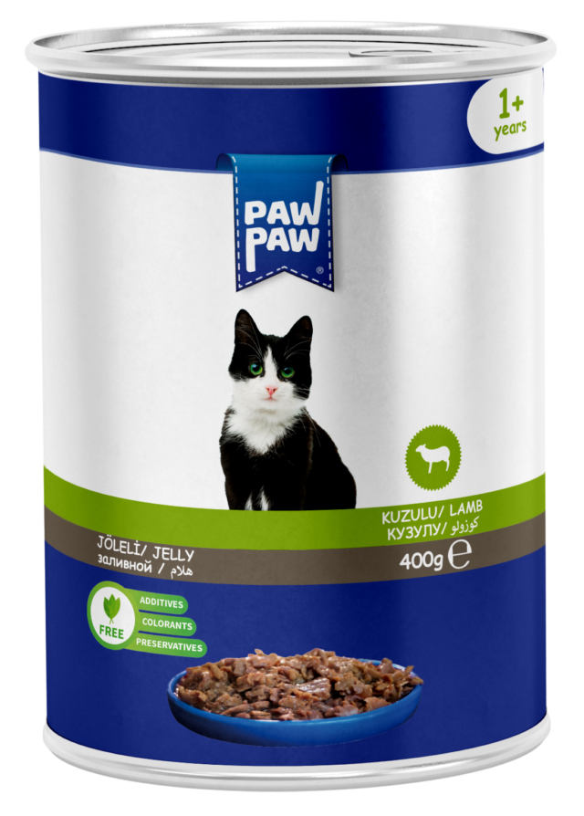 PawPaw Kuzu Etli Chunk Kedi Konserve 400 G 12'li